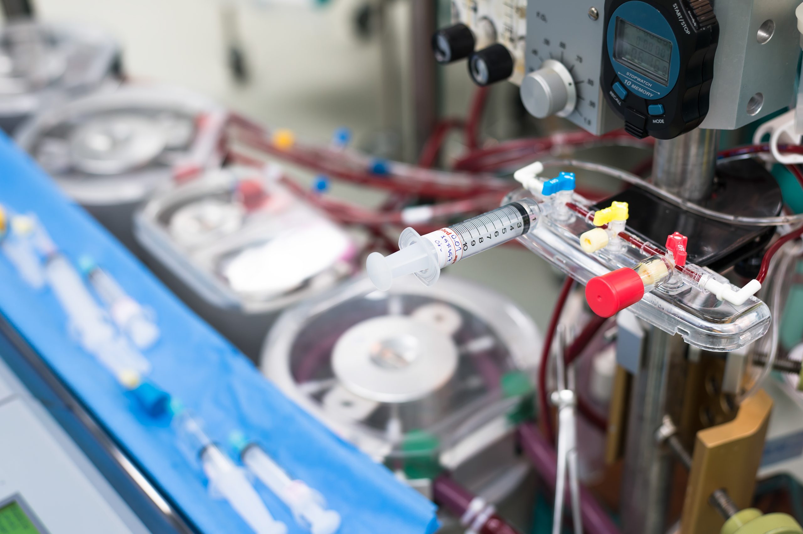 Perfusionist interface and medication delivery system integrated into bypass circuit—designed for precision and safety.